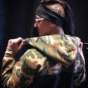 Flag Nor Fail Peak Zip Hoodie - Camo